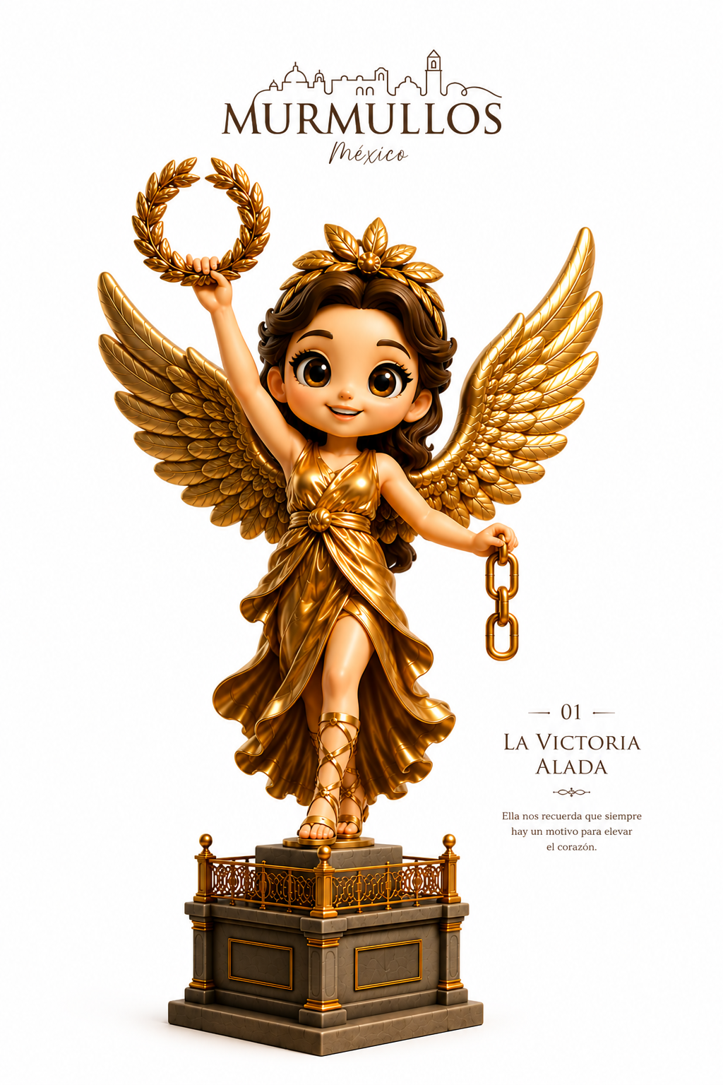 Personaje Murmullos: La Victoria Alada del Ángel de la Independencia
